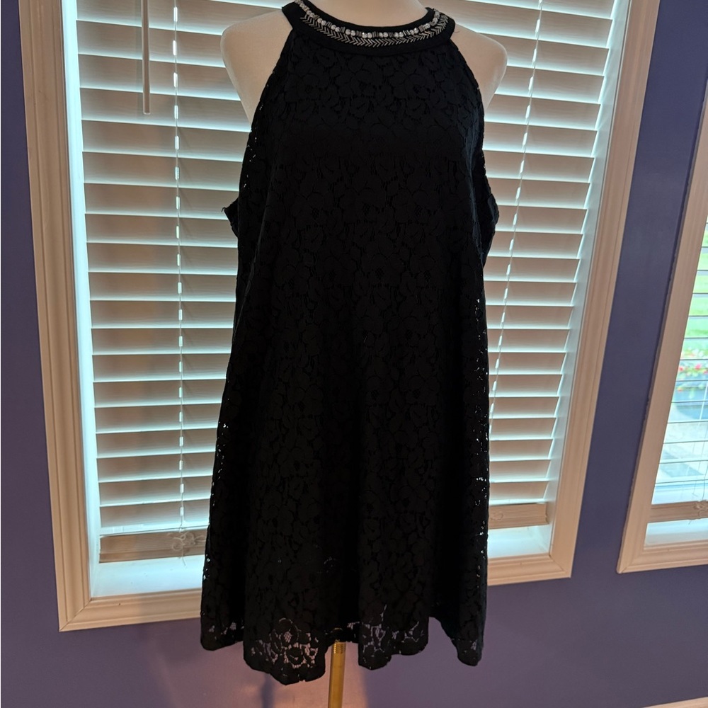 Candie's Black Lace Mini Dress